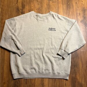Hollister Co. Men’s Hollister California Crew Sweatshirt Gray Size Large